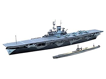 青島文化教材社 1/700 ウォーターラインシリーズ WASP ワスプ &amp;潜水艦 伊-19 プラモデル（中古品）