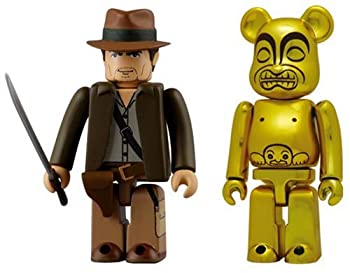 BE@RBRICK INDIANA JONES KUBRICK &amp; GOLDENIDOL SET(ABS&amp;PVC塗装済みアクションフィギュア)（中古品）