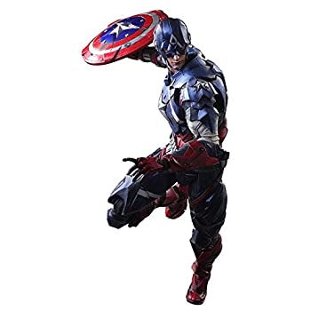 MARVEL UNIVERSE VARIANT PLAY ARTS改 旗がしら・亜米利加 PVC製 ペンキ塗り済みモビール図形（中古品）