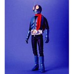 RAH リアルアクションヒーローズ 仮面ライダー旧1号 2001晴れ晴れしい印字機 1/6規模 ABS&ATBC-PVC製 ペンキ塗り済みモビール図形（中古品）