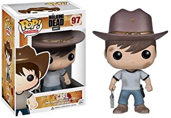 ファンコPOP! テレビ受像機:ウォーキング・デッド続きもの4 長い巻き毛 動き図形 Funko POP! Television: The Walking Dead Series 4 Carl Act（中古品）