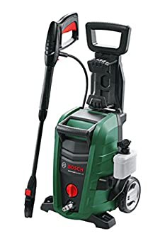 ボッシュ(BOSCH) 高圧洗浄機 1500W 最大許容圧力12MPa パワフル洗浄 コンパクト収納 [8m高圧・3m水道ホース・車輪付き] UA125（中古品）