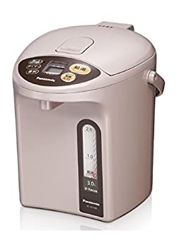 パナソニック 電気ポット 3.0L 真空断熱 省エネ保温 お好温度調節 給湯量(2段階+コーヒー用) ベージュ NC-BJ304-C（中古品）