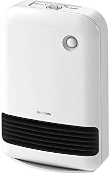アイリスオーヤマ 大風量 セラミックファンヒーター 人感センサー付き (1200W/750W 2段切替) メカ式 ダイヤルタイプ ホワイト JCH-12DD3-W（中古品）の通販は