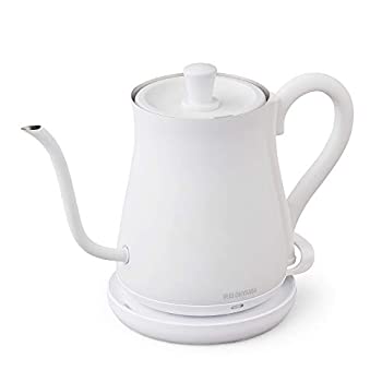 アイリスオーヤマ(IRIS OHYAMA) ドリップケトル 電気ケトル アンティーク調 ホワイト IKE-C600-W（中古品）