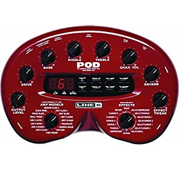Line6 (生産ライン6) アンプリファイアーシミュレータ POD 2.0（中古品）