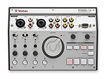Vestax ライブ配信向け オーディオインターフェイス PBS-4 ステミキ/ビデオセレクト機能付き（中古品）