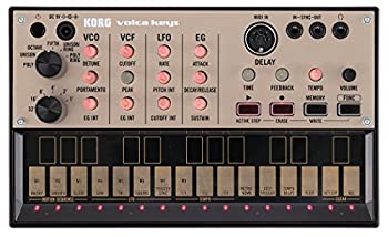 KORG アナログ シンセサイザー volca keys ポリフォニック演奏可能 16ステップシーケンサー 電池駆動 スピーカー内蔵 ヘッドフォン使用可 どこで（中古品） 19,111円