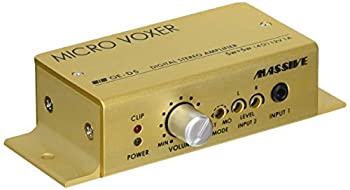 MASSIVE マッシブ 小型ステレオパワーアンプ (ロー・インピーダンス専用) OE-D5（中古品）の通販は 7,639円