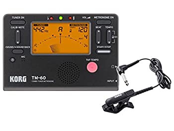 KORG (コルグ) コンボ チューナー メトロノーム TM-60 ブラック TM-60-BK + CM-300-BK セット(中古品)の通販は