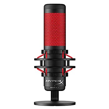 キングストン HyperX QuadCastスタンドアロンマイク ストリーマー/コンテンツクリエーター/ゲーマー向け HX-MICQC-BK（中古品）