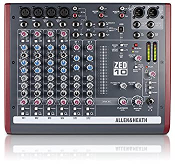 ALLEN&HEATH USB搭載 コンパクト・ミキサー ZED-10（中古品）