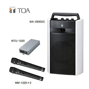 TOA デジタルワイヤレスアンプ（ＳＤ／ＵＳＢ／ＣＤ機能付き）・ワイヤレスマイクセット WA-2800SC×1 WTU-1820×1  WM-1220×2　ダイバシ｜au PAY マーケット