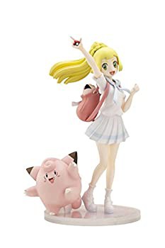 ポケモンセンターオリジナル フィギュア がんばリーリエ&ピッピ 1/8スケール PVC&ABS製 塗装済み完成品フィギュア（中古品）