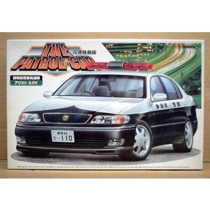 1/24 ザ・パトカーシリーズ １　静岡県警察高速隊 アリスト 3．0V 　（全国県名デカール付）　絶版（中古品）