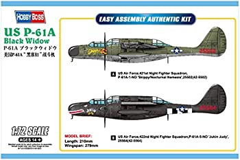 ホビーボス 1/72 エアクラフトシリーズ P-61A ブラックウィドウ プラモデル 87261（中古品）