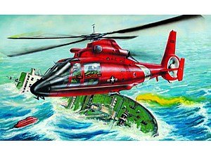トランペッター 1/48 US HH-65Aドルフィン プラモデル（中古品）