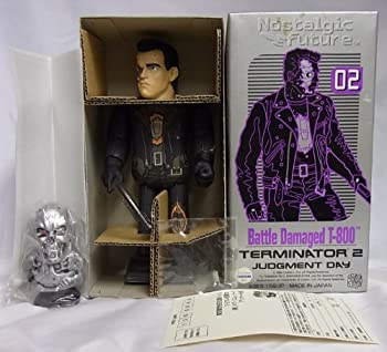 ティントイ Nostalgic Future TERMINATOR 2 JUDGMENT DAY Battle Damaged　T-800 ブリキ　ターミネーター（ゼンマイ動力　ミニエンドスケル（中古品）