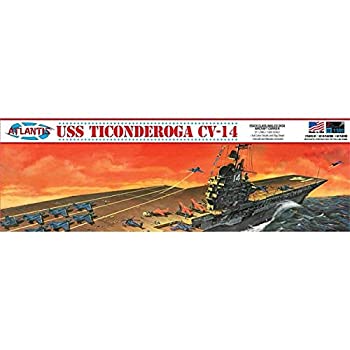 1/500 WW.II アメリカ海軍 航空母艦 U.S.S. タイコンデロガ CV-14 プラモデル（中古品）