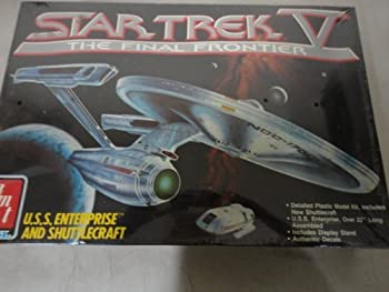 #6876 AMT Star Trek V the Final Frontier U.s.s. Enterprise and Shuttlecraft Plastic Model Kit needs Assembly（中古品）