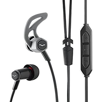 V - MODA Forzaインイヤハイブリッドスポーツヘッドフォン3ボタンリモート&マイクAppleデバイス、ブラック FRZ-A-BLACK（中古品）の通販は