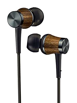 JVC カナル型イヤホン N_W WOODシリーズ ハイレゾ対応 ブラック HA-FW7-B（中古品）