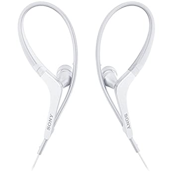 ソニー SONY イヤホン MDR-AS410AP : 防滴/スポーツ向け リモコン・マイク付き ホワイト MDR-AS410AP W（中古品）