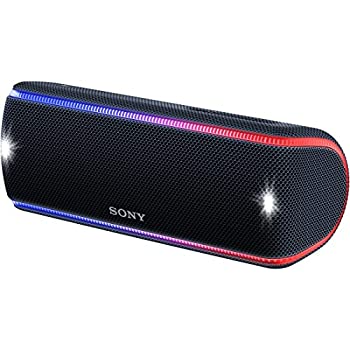ソニー SONY ワイヤレスポータブルスピーカー SRS-XB31 B : 防水/防塵/防錆/Bluetooth/専用スマホアプリ対応 ライティング機能 2018年 ブラック（中古品）