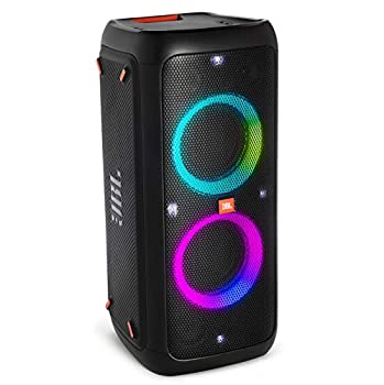 JBL PARTYBOX300 Bluetoothスピーカー ワイヤレス マイク入力/ギターアンプ入力搭載 ブラック JBLPARTYBOX300JN（中古品）