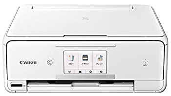 Canon インクジェットプリンター複合機 TS8030 WH ホワイト（中古品）