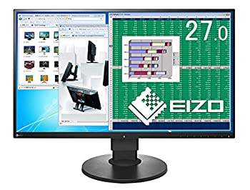 EIZO FlexScan 27.0インチ ディスプレイ モニター (WQHD/IPSパネル/ノングレア/ブラック/ EV2780-BK（中古品）