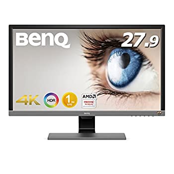 【PS4 Pro対応】BenQ ゲーミングモニター ディスプレイ EL2870U 27.9インチ/4K/HDR/TN/1ms/FreeSync対応/HDMI×2/DP1.4/スピーカー/アイケア機能（中古品）