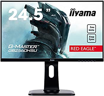 iiyama ゲーミング モニター ディスプレイ GB2560HSU-B1 (24.5インチ/144Hz/1ms/昇降スタンド付/フルHD/TN/DisplayPort HDMI)（中古品）の通販は 16,934円
