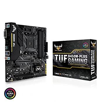 ASUS AMD B450 搭載 AM4 対応 マザーボード TUF B450M-PLUS GAMING 【MicroATX】（中古品）