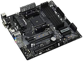 ASRock AMD B450チップ搭載 Micro ATX マザーボード B450M Pro4（中古品）