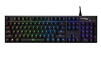 Final Fantasy XIV推奨ギア キングストン HyperX RGB ゲーミングキーボード Alloy FPS RGB HX-KB1SS2-US Kailh Silverゲーマー向け USB充電ポー（中古品）