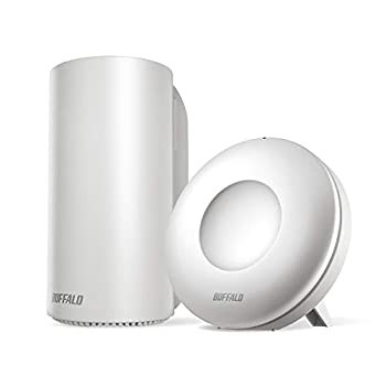 BUFFALO WiFi 無線LAN AirStation connect 親機+中継機セットモデル WRM-D2133HP/E1S 11ac ac2200 1733+400Mbps デュアルバンド 独自メッシュ機（中古品）の通販は