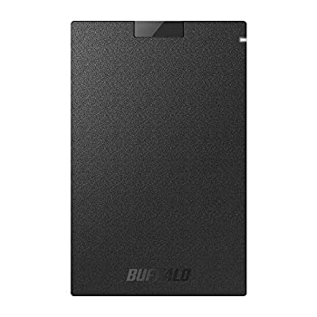 BUFFALO Type-Cケーブル付き/コネクタ保護機構/日本製 USB3.1(Gen1) ポータブルSSD 480GB SSD-PGC480U3-BA 【PS4 メーカー動作確認済】（中古品）