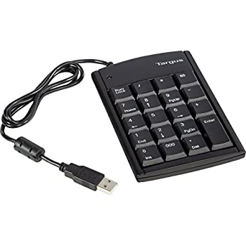 Targus Numeric Keypad with USB Hub - Keypad - USB - black（中古品）