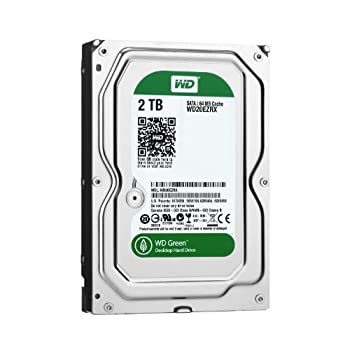 WD HDD 内蔵ハードディスク 3.5インチ 2TB Green WD20EZRX / Intellipower / SATA 6Gb/s（中古品）