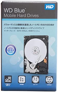 WESTERN DIGITAL 2.5インチ内蔵HDD 1TB SATA6.0Gb/s 5400rpm 16MB 7.0mm厚 WD10SPCX（中古品）