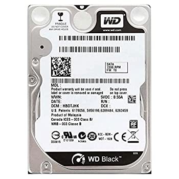 WESTERN DIGITAL 2.5インチ内蔵HDD 750GB SATA6.0Gb/s 7200rpm 16MB 9.5mm厚 WD7500BPKX(中古品)の通販は