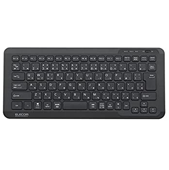 エレコム ワイヤレスキーボード Bluetooth ミニタイプ Windows・Mac・iOS・Android対応 ブラック TK-FBP083BK（中古品）