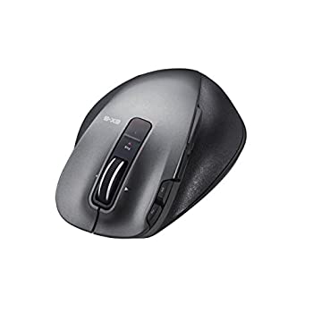 エレコム ワイヤレスマウス 無線 2.4GHz レーザー 8ボタン チルトホイール Mサイズ ブラック M-XGM20DLBK（中古品）の通販は