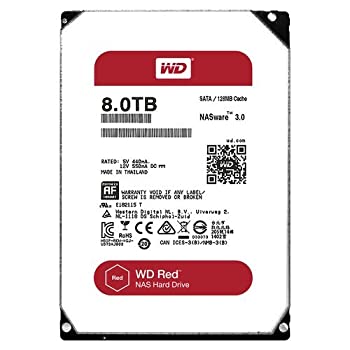 WD HDD 内蔵ハードディスク 3.5インチ 8TB WD Red NAS用 WD80EFZX