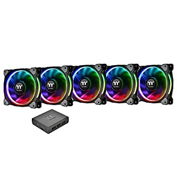 Thermaltake Riing Plus 14 RGB Radiator Fan TT Premium Edition -5Pack- ケースファン FN1089CL-F057-PL14SW-A（中古品）