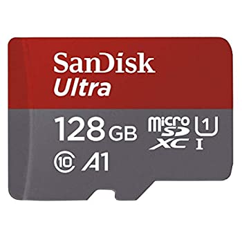 microSDXC 128GB SanDisk アプリ最適化 A1対応 サンディスク UHS-1 超高速U1 専用 SDアダプター付（中古品）