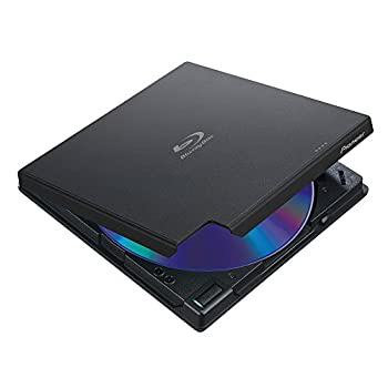 Pioneer パイオニア Ultra HD Blu-ray 再生対応 USB3.0 クラムシェル型ポータブルブルーレイドライブ USBタイプC変換ケーブル付 ブラック BDR-XD（中古品）