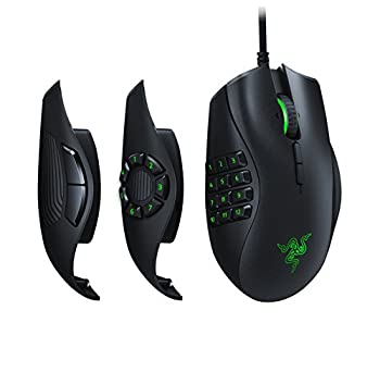 Razer Naga Trinity サイドボタンを2/7/12ボタンに付け替え可能 MMO/MOBAゲーミングマウス  RZ01-02410100-R3M1（中古品）