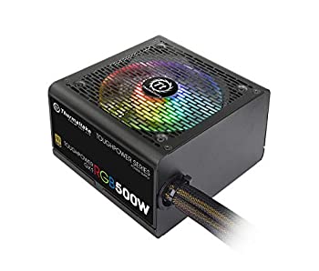 Thermaltake TOUGHPOWER GX1 RGB 500W -GOLD- PC電源ユニット 80PLUS GOLD PS814 PS-TPD-0500NHFAGJ-1（中古品）